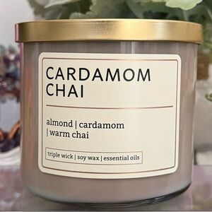 🆕🫖 DISTANT LANDS “CARDAMOM CHAI” 3-WICK CANDLE. SOY WAX. ESSENTIAL OILS. NEW.